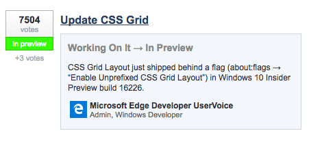 Grid landed in Edge preview